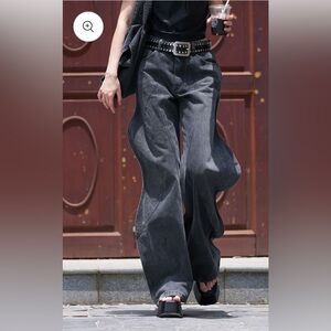 Annakiki 3D Wave Fractal Deconstruction Jeans size US 4